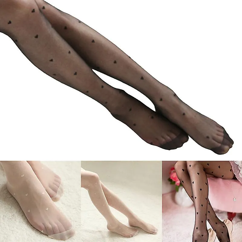 50% de descuento en la moda Girl Women Love Heart Tights Pantymedias Medias para primavera verano Elástico cómodo nuevo