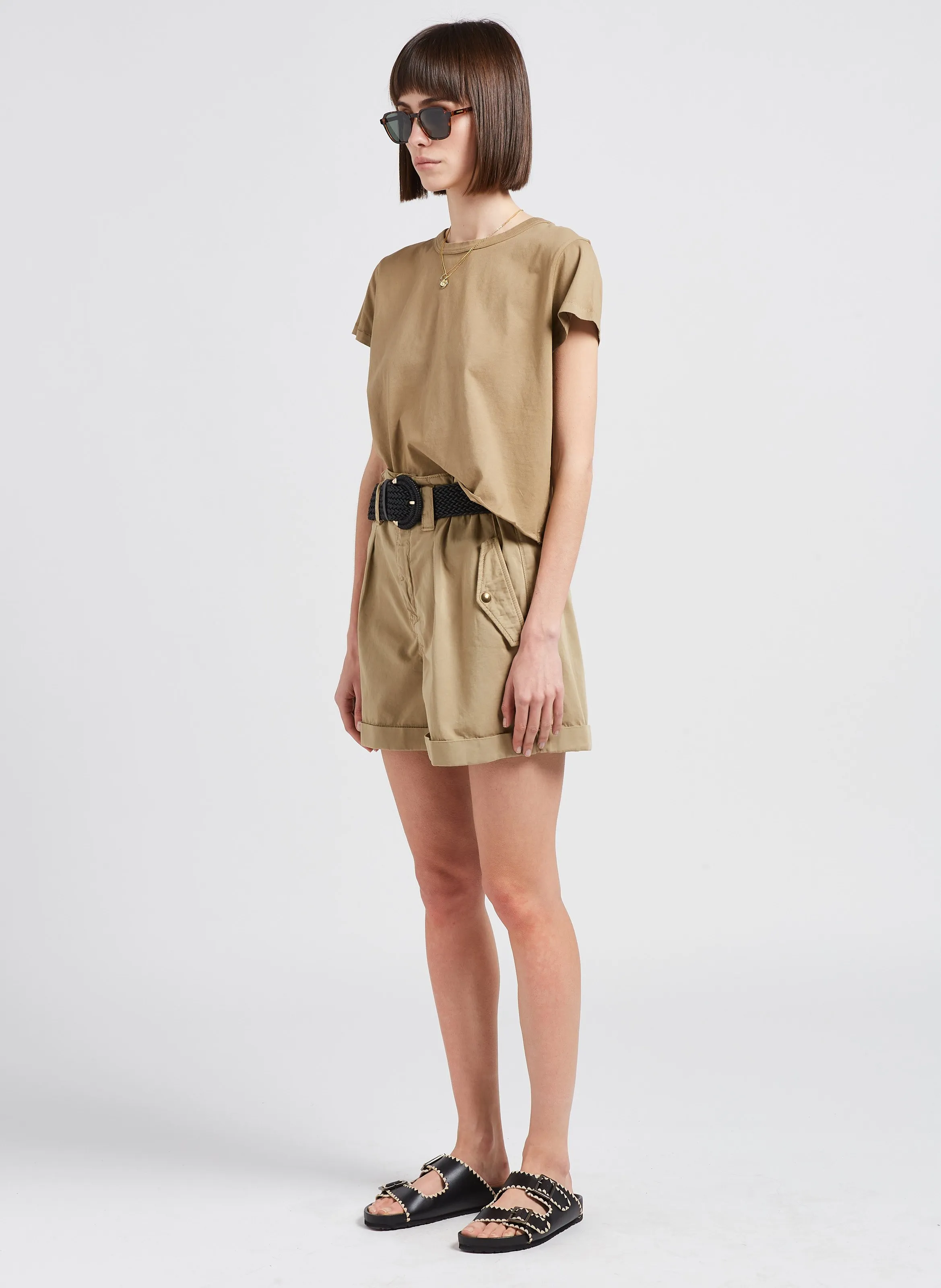 ACQUAVERDE DESERT  SHORT DE ALGODóN EN CAQUI