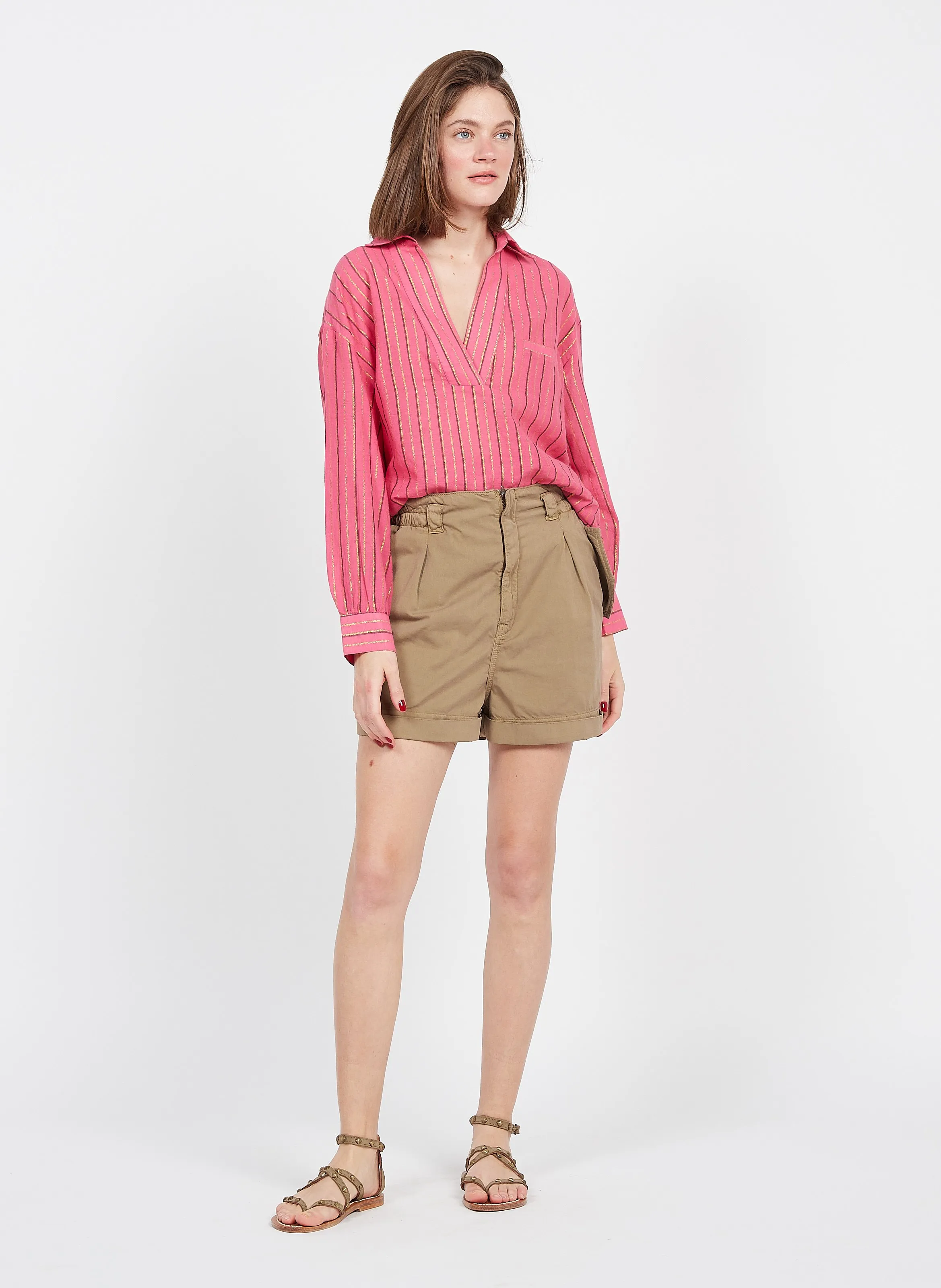 ACQUAVERDE DESERT  SHORT DE ALGODóN EN CAQUI