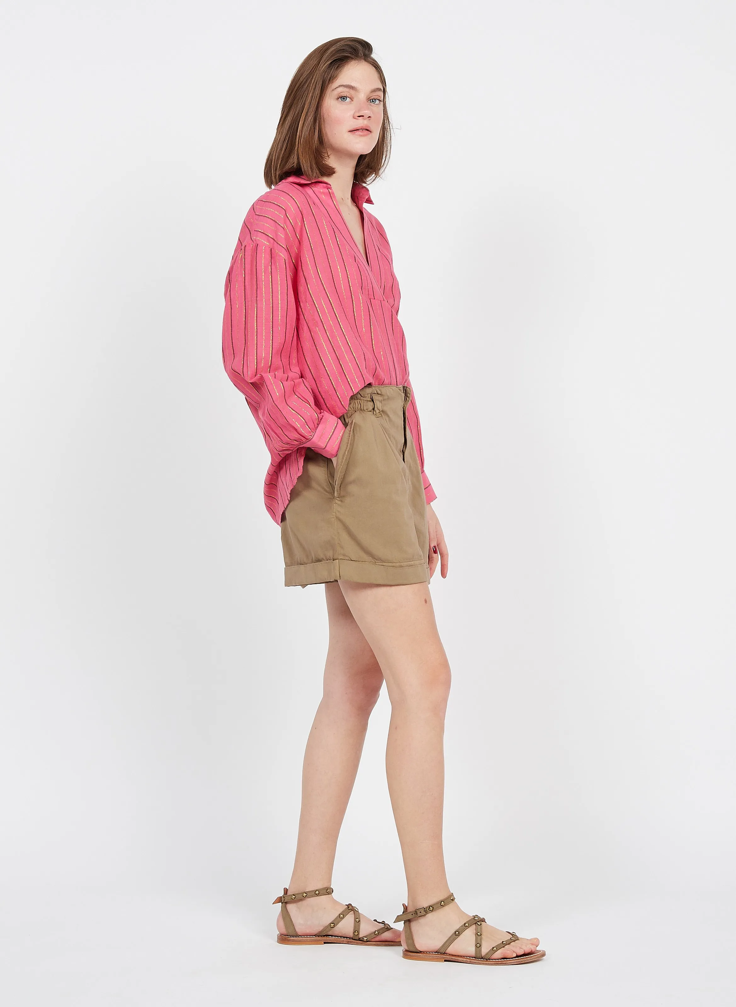 ACQUAVERDE DESERT  SHORT DE ALGODóN EN CAQUI