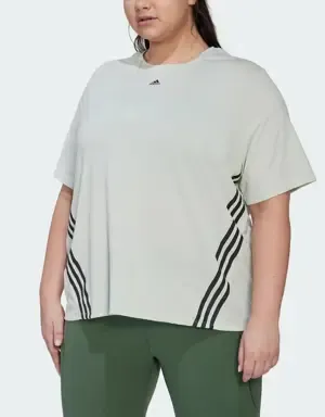 Adidas Camiseta Train Icons 3 bandas (Tallas grandes)
