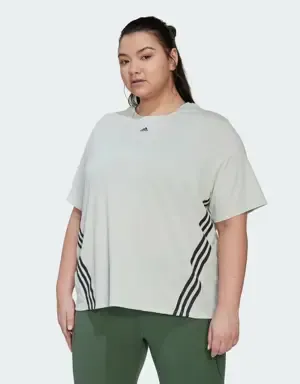 Adidas Camiseta Train Icons 3 bandas (Tallas grandes)