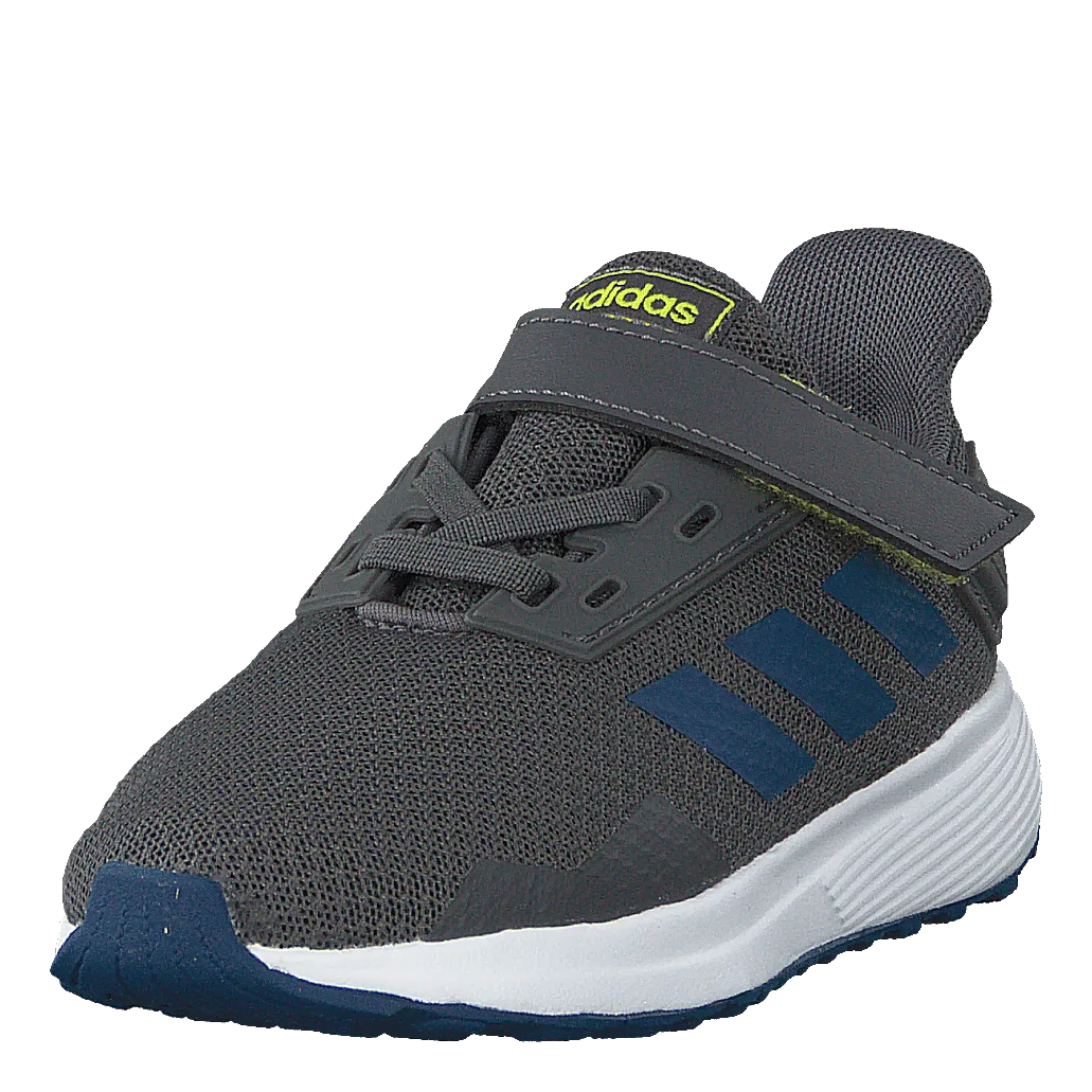 Adidas Duramo 9 Shoes Grey Five / Legend Marine / Shock Yellow