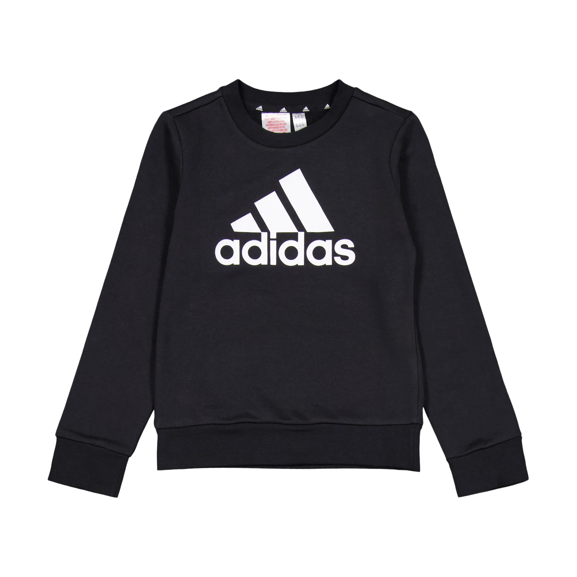 Adidas Essentials Big Logo Cotton Sweatshirt Black