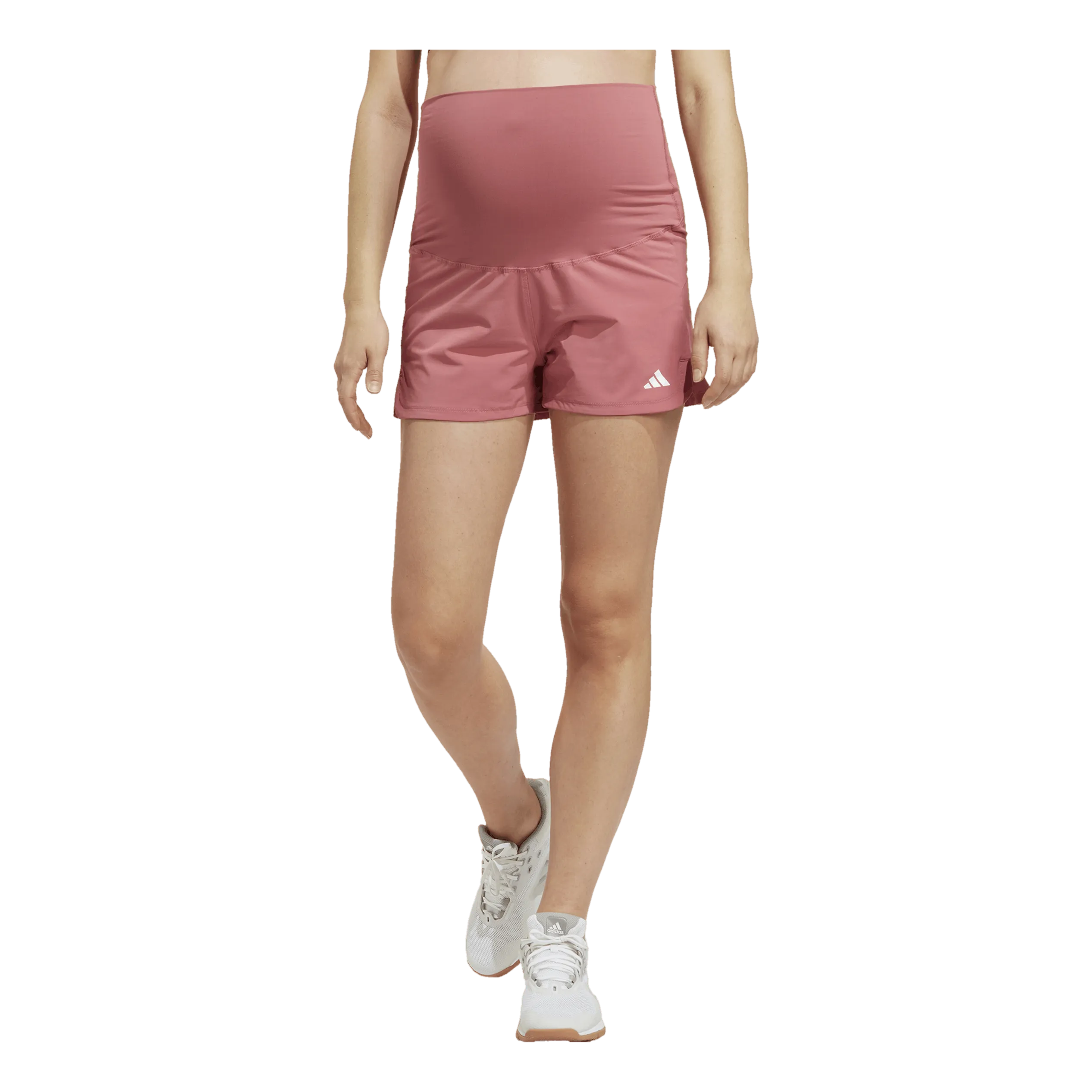 Adidas Pacer AEROREADY Train Essentials Woven Shorts (Maternity) Pnkstr/White
