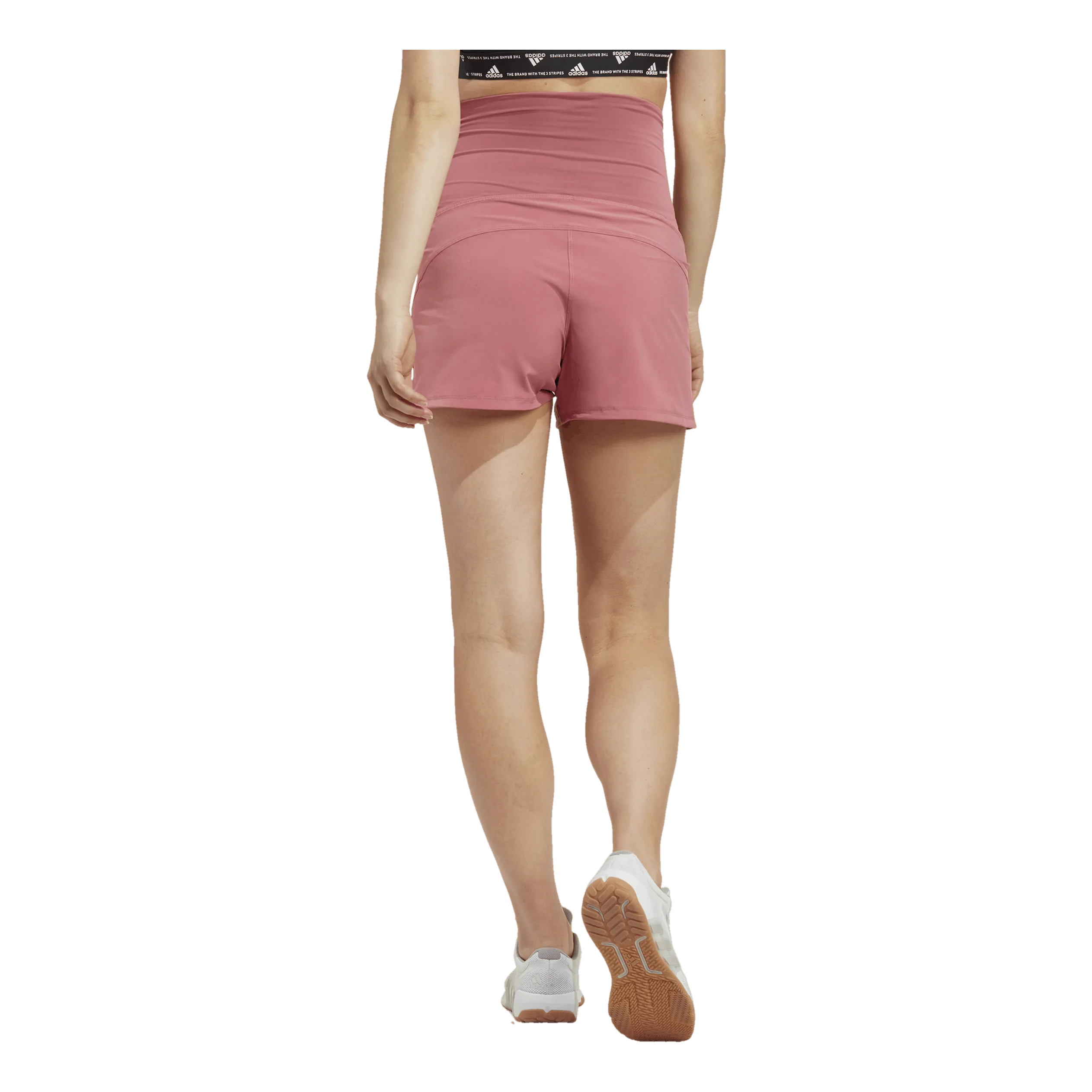 Adidas Pacer AEROREADY Train Essentials Woven Shorts (Maternity) Pnkstr/White