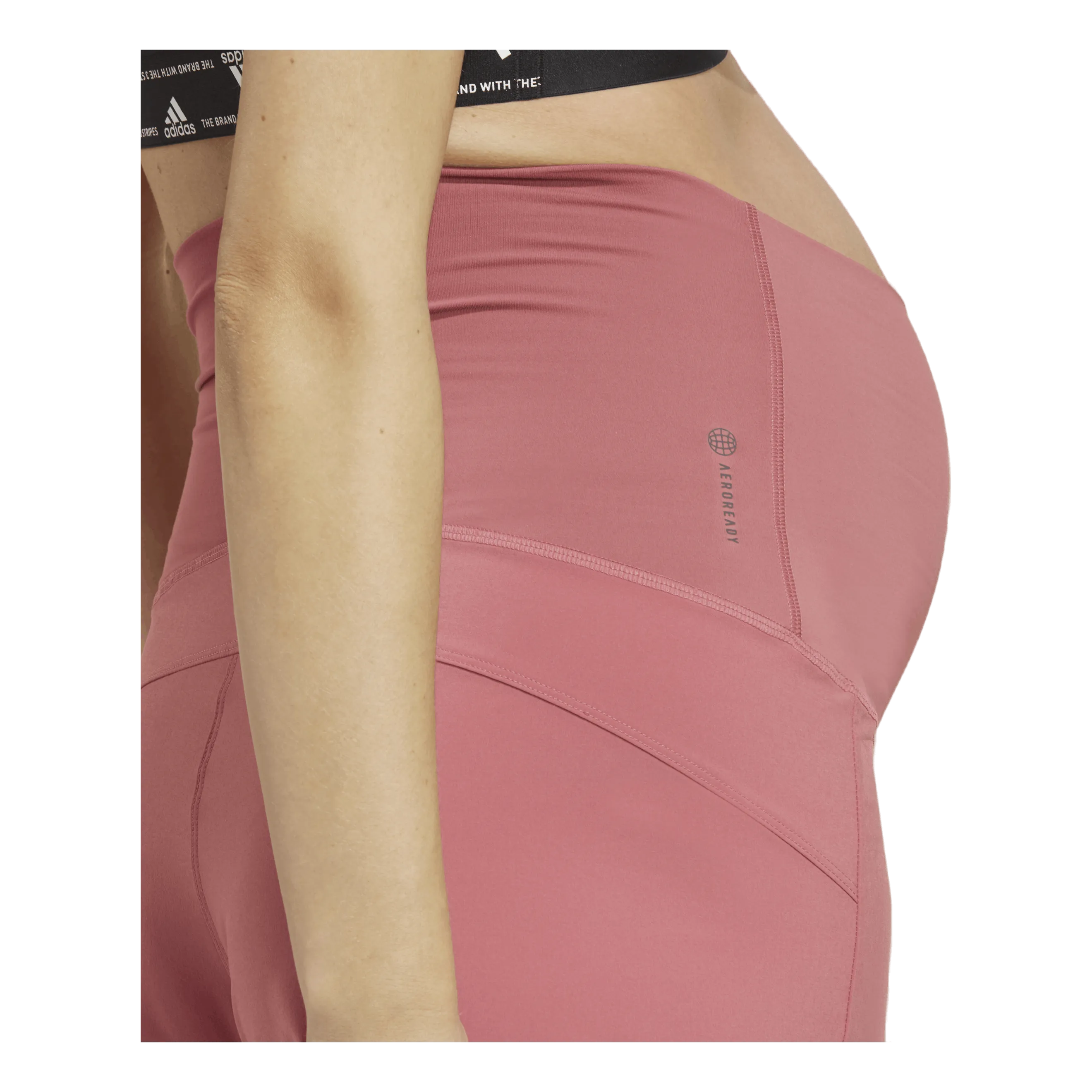 Adidas Pacer AEROREADY Train Essentials Woven Shorts (Maternity) Pnkstr/White