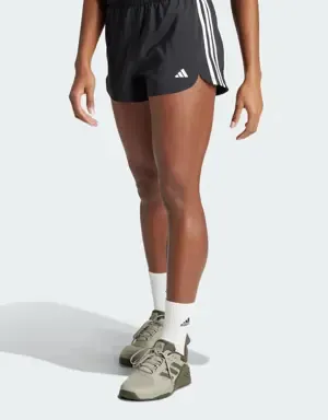 ADIDAS PANTALóN CORTO PACER TRAINING WOVEN HIGHRISE 3 BANDAS