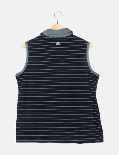 Adidas Polo azul rayas