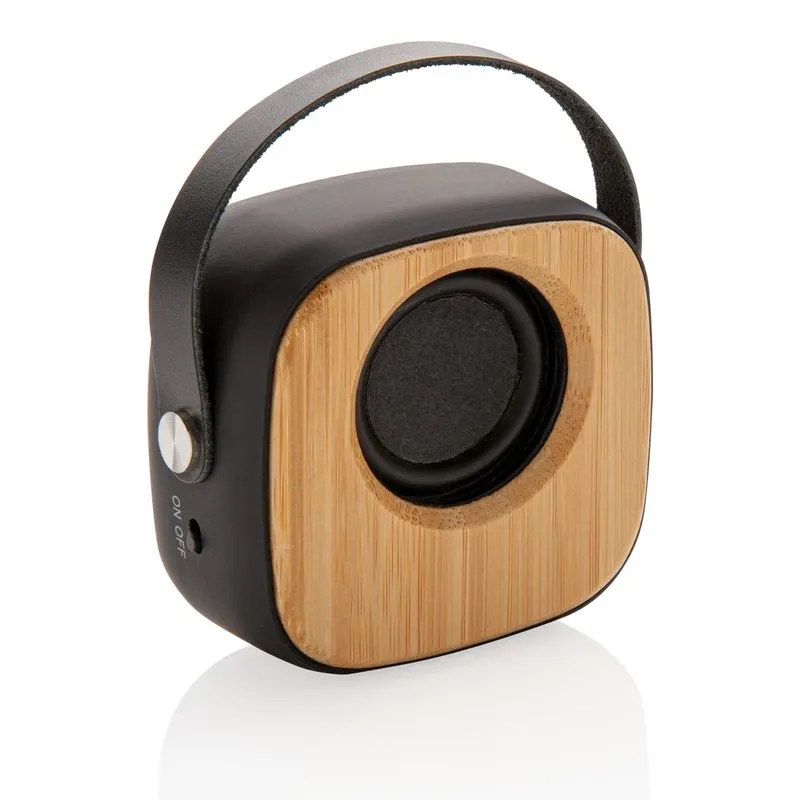 Altavoz inalámbrico corporativo correa de PU 3W