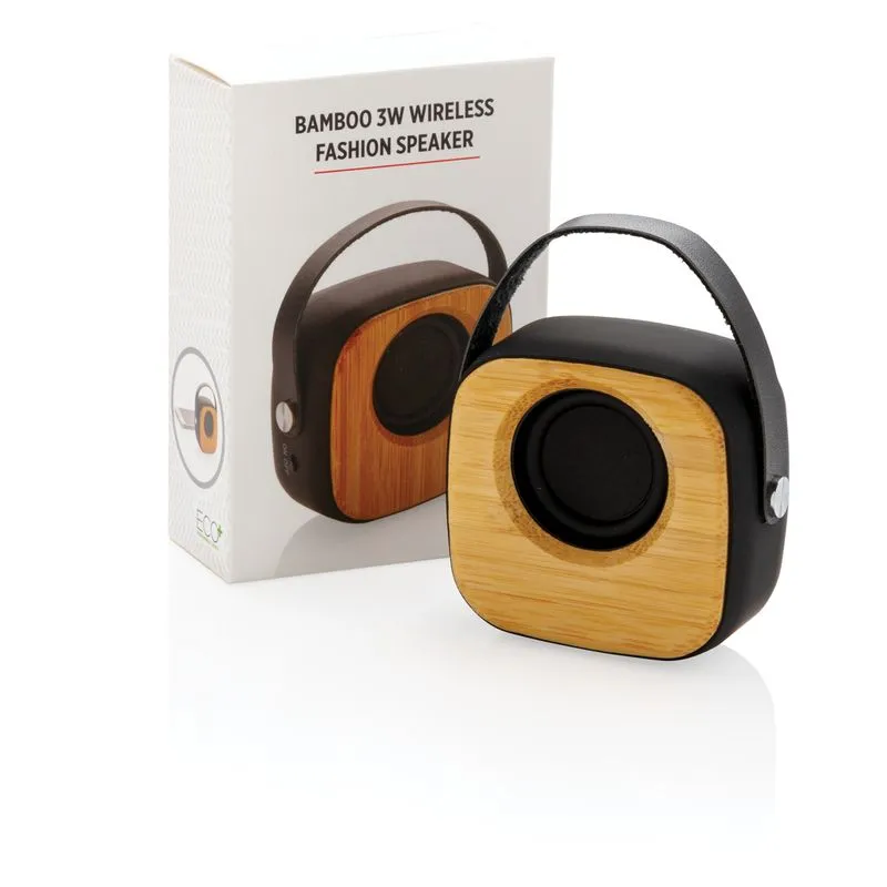 Altavoz inalámbrico corporativo correa de PU 3W