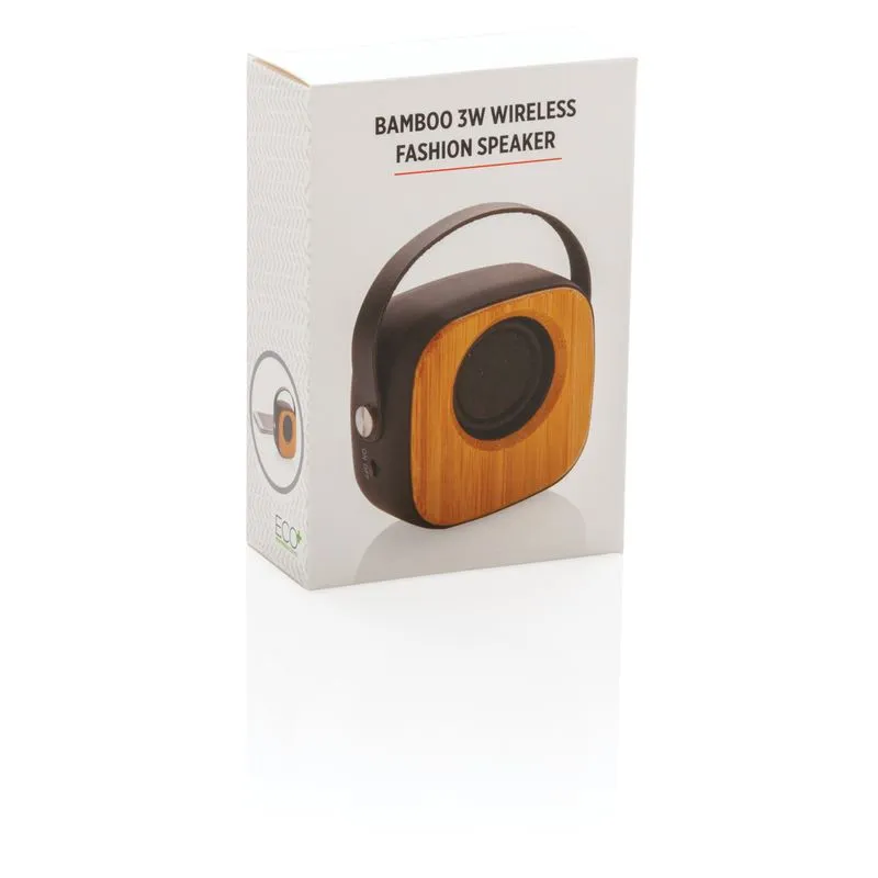 Altavoz inalámbrico corporativo correa de PU 3W