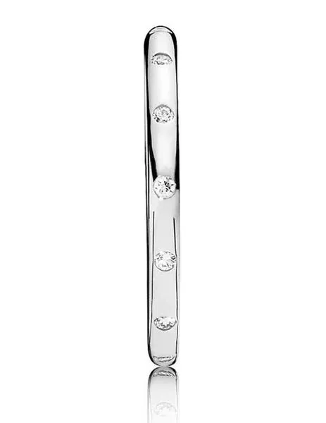 anillo pandora gotas brillantes