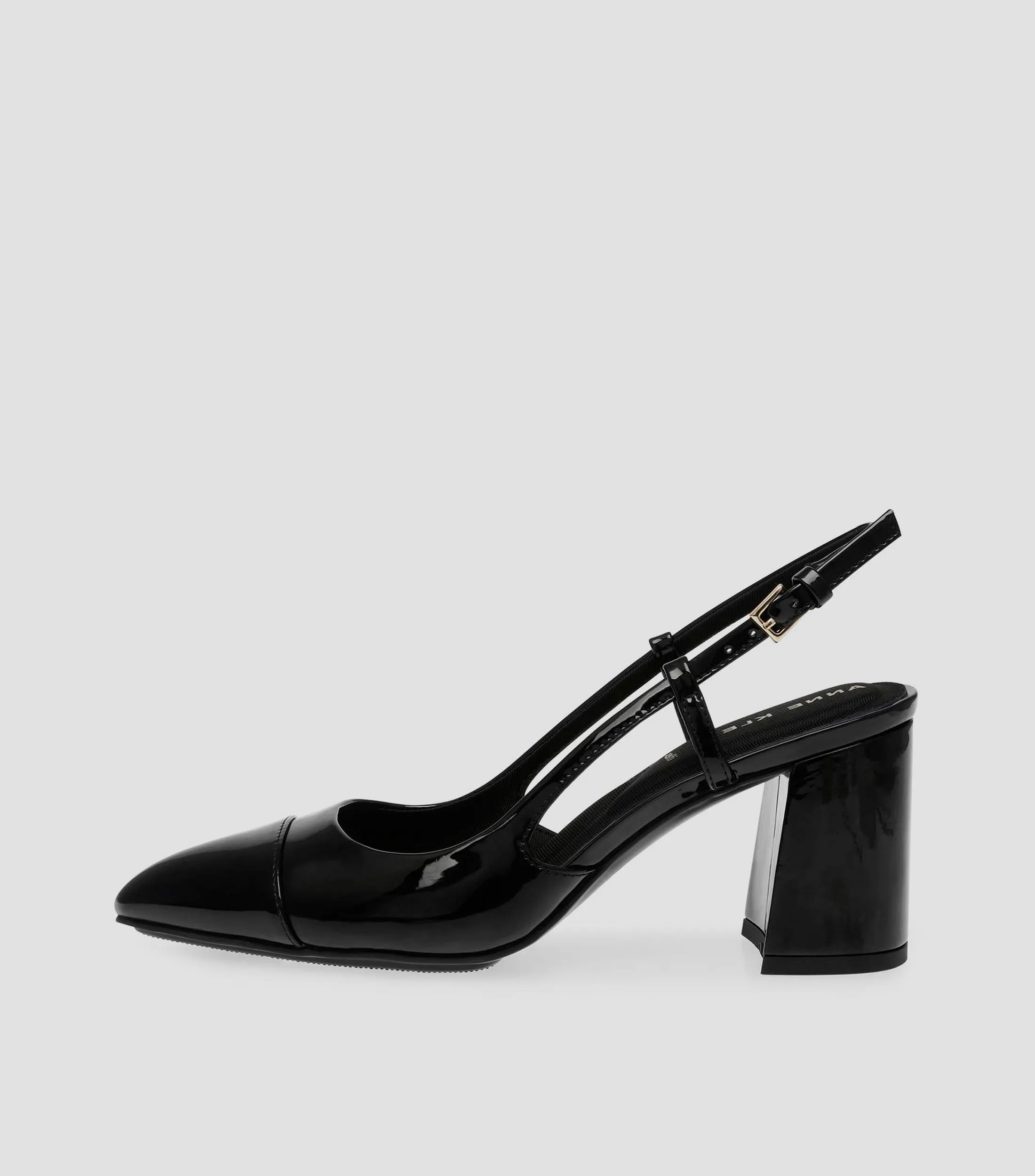 Anne Klein Zapatillas Slingback de tacón bajo ancho Mujer
