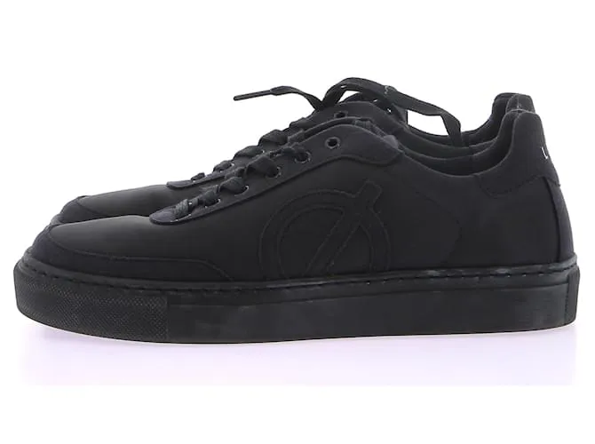 Autre Marque NO FIRMA / Zapatillas sin firmar T.UE 38 Cuero Azul marino 