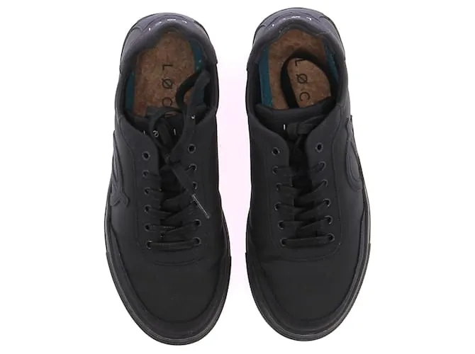 Autre Marque NO FIRMA / Zapatillas sin firmar T.UE 38 Cuero Azul marino 