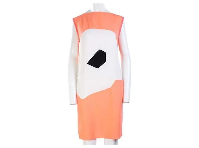 Autre Marque ROKSANDA ILINCIC Vestido midi de crepé rosa neón 
