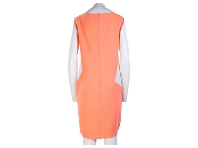 Autre Marque ROKSANDA ILINCIC Vestido midi de crepé rosa neón 