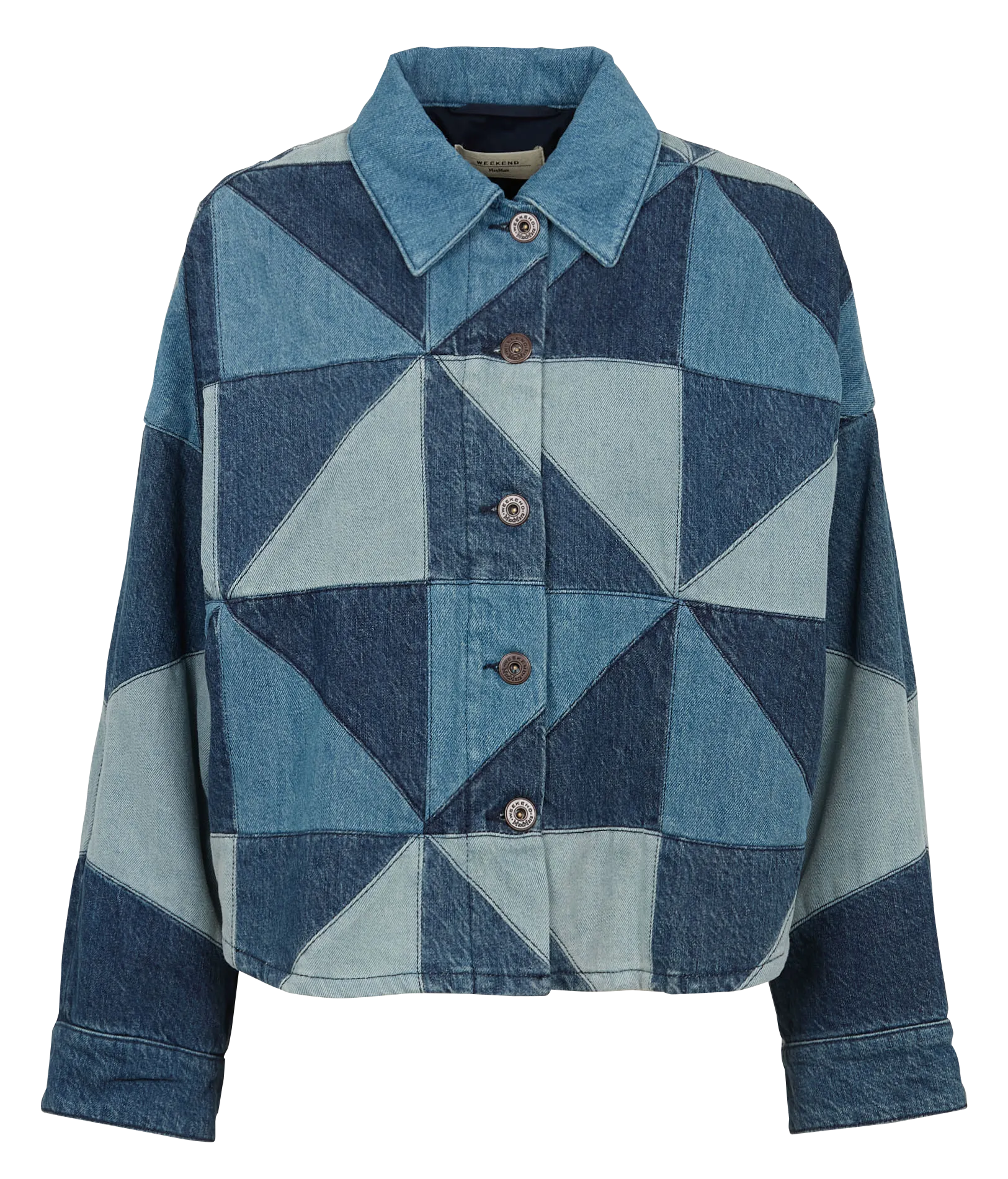 AZULENE  CHAQUETA DE ALGODóN CON CUELLO CLáSICO EN AZUL