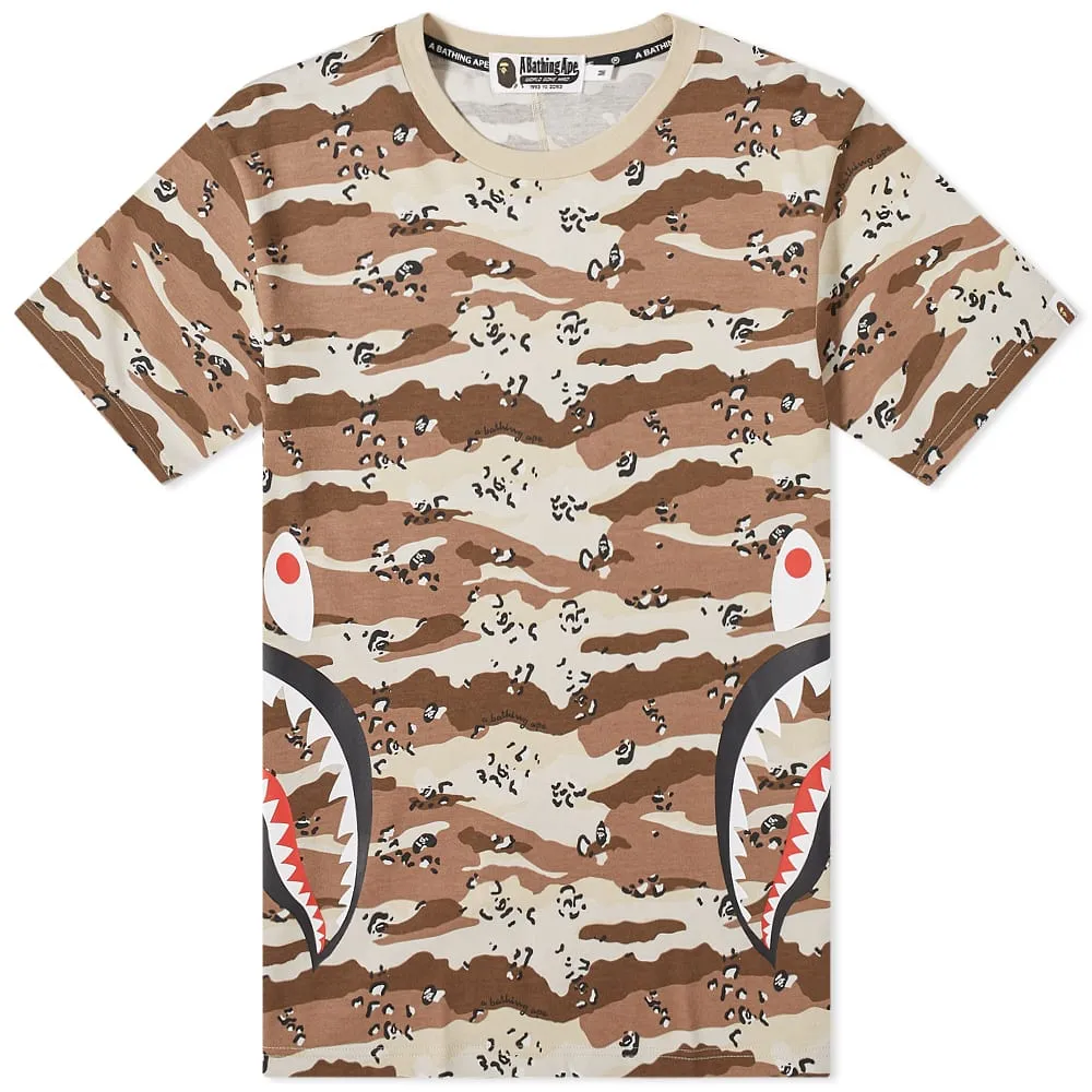 BAPE Desert Camo Side Shark Tee