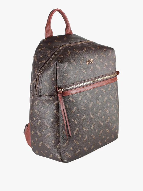 Basile Mochila de mujer con cremalleras.