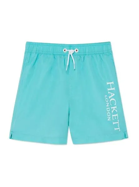 bañador hackett logo volley turquesa para niño