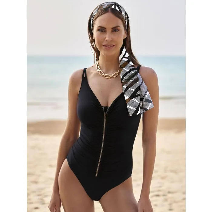 Bañador reductor Anita Black Tourmaline Tarja con foam7466 Negro