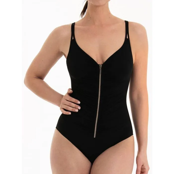 Bañador reductor Anita Black Tourmaline Tarja con foam7466 Negro