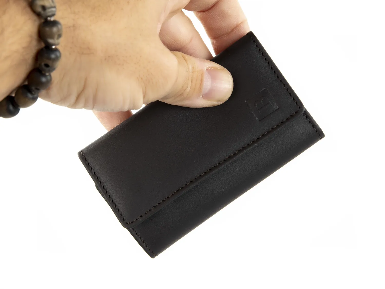BELLIDO Schlüsselanhänger aus Leder mit Karabinerhaken