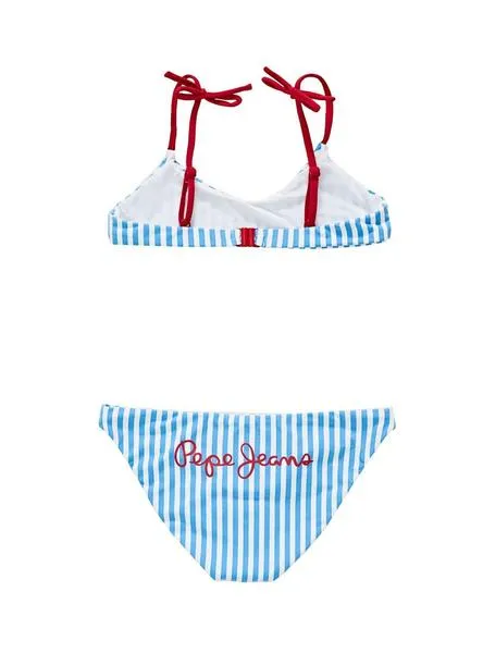 bikini pepe jeans dory azul para niña