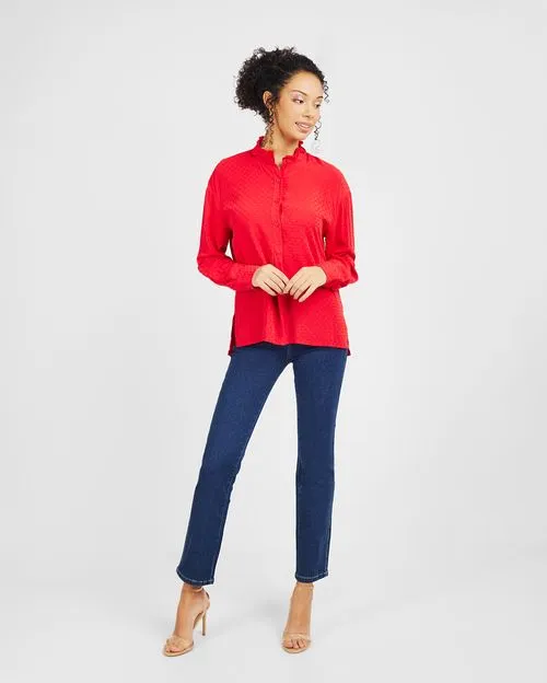 Blusa Mujer Glory Rojo Dark Poly
