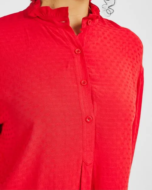 Blusa Mujer Glory Rojo Dark Poly