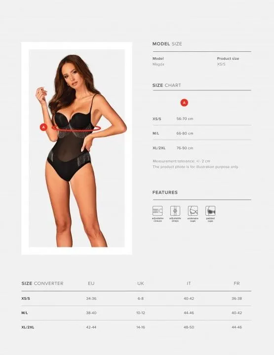Body lleno de atractivo sexual negro