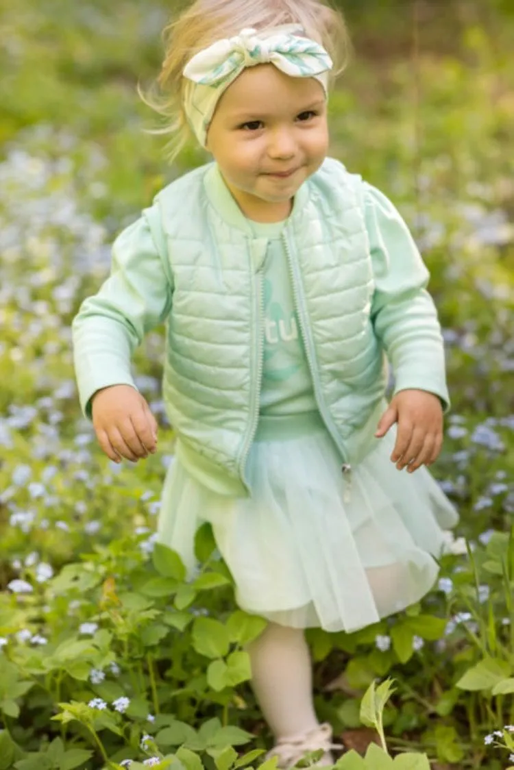Body verde de niña colección Spring Light