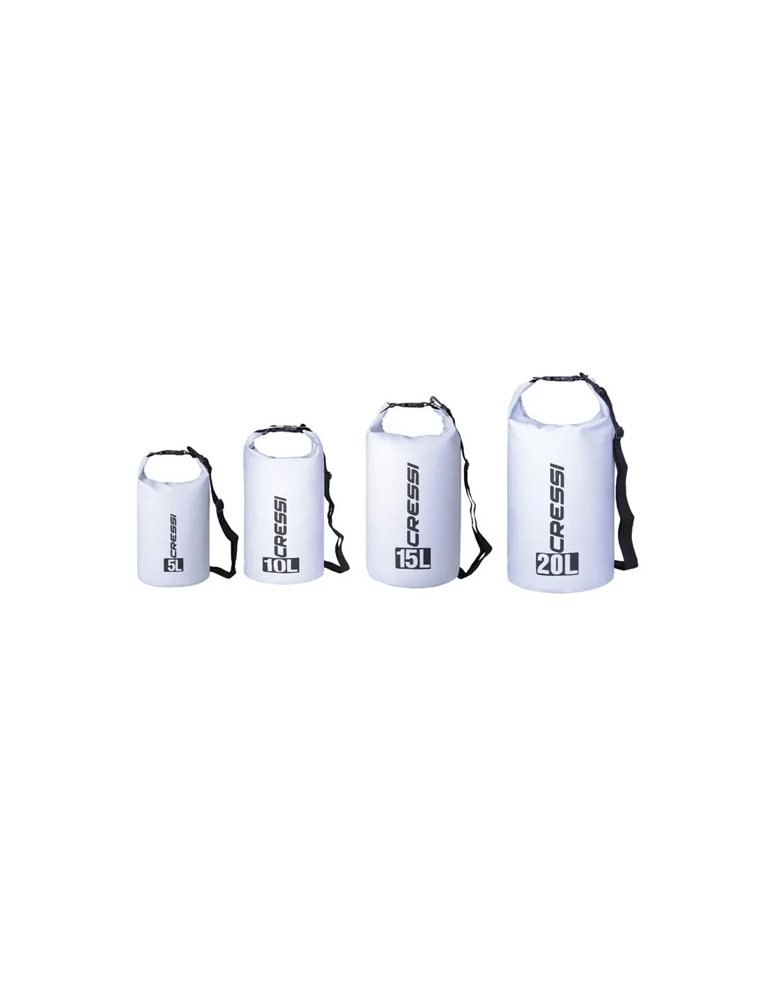 Bolsa de buceo Cressi Dry PVC Blanco 10 L