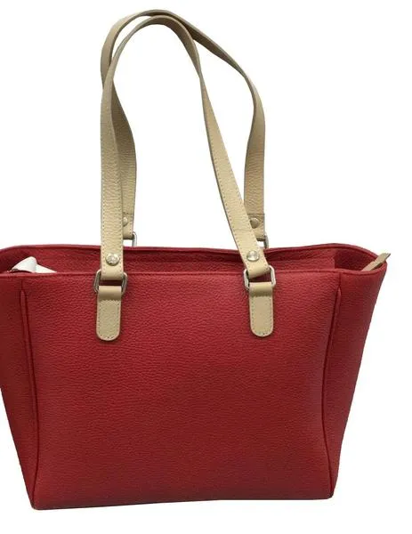 bolso 2 asas vaqueta cuero