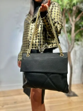 Bolso Abatanado Cadena KENINGBECK Negro