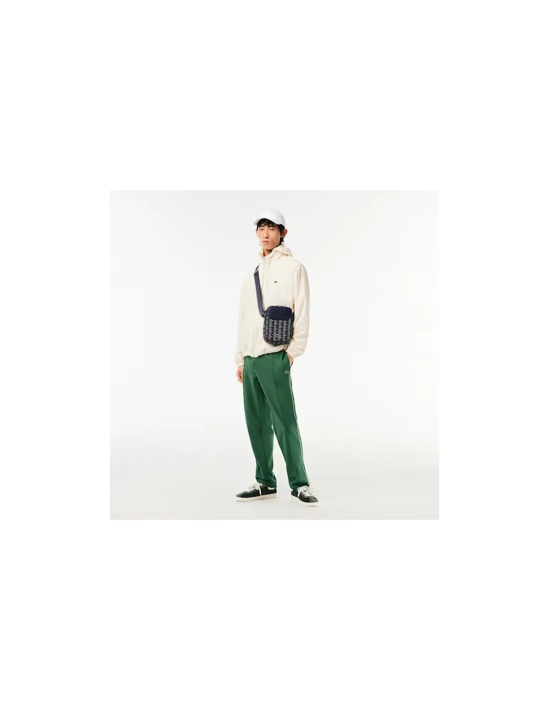 Bolso de hombro vertical The Blend con llavero de Lacoste