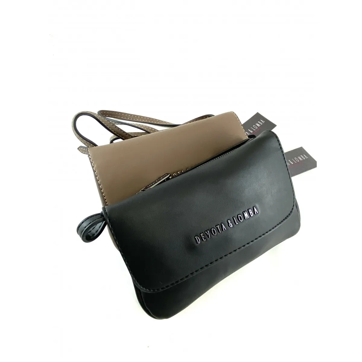 Bolso mini para mujer Devota & Lomba, marrón y negro Dl191638