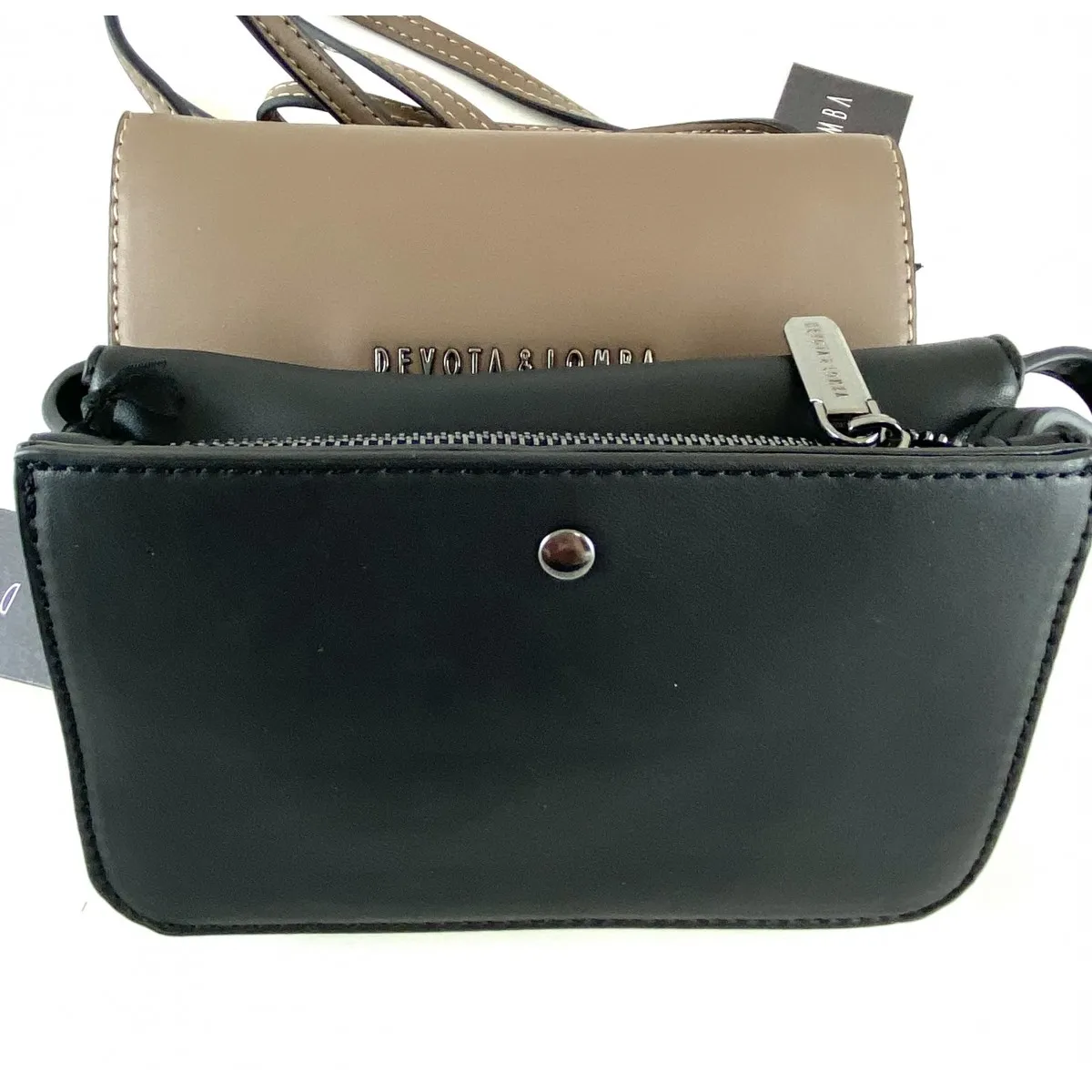 Bolso mini para mujer Devota & Lomba, marrón y negro Dl191638