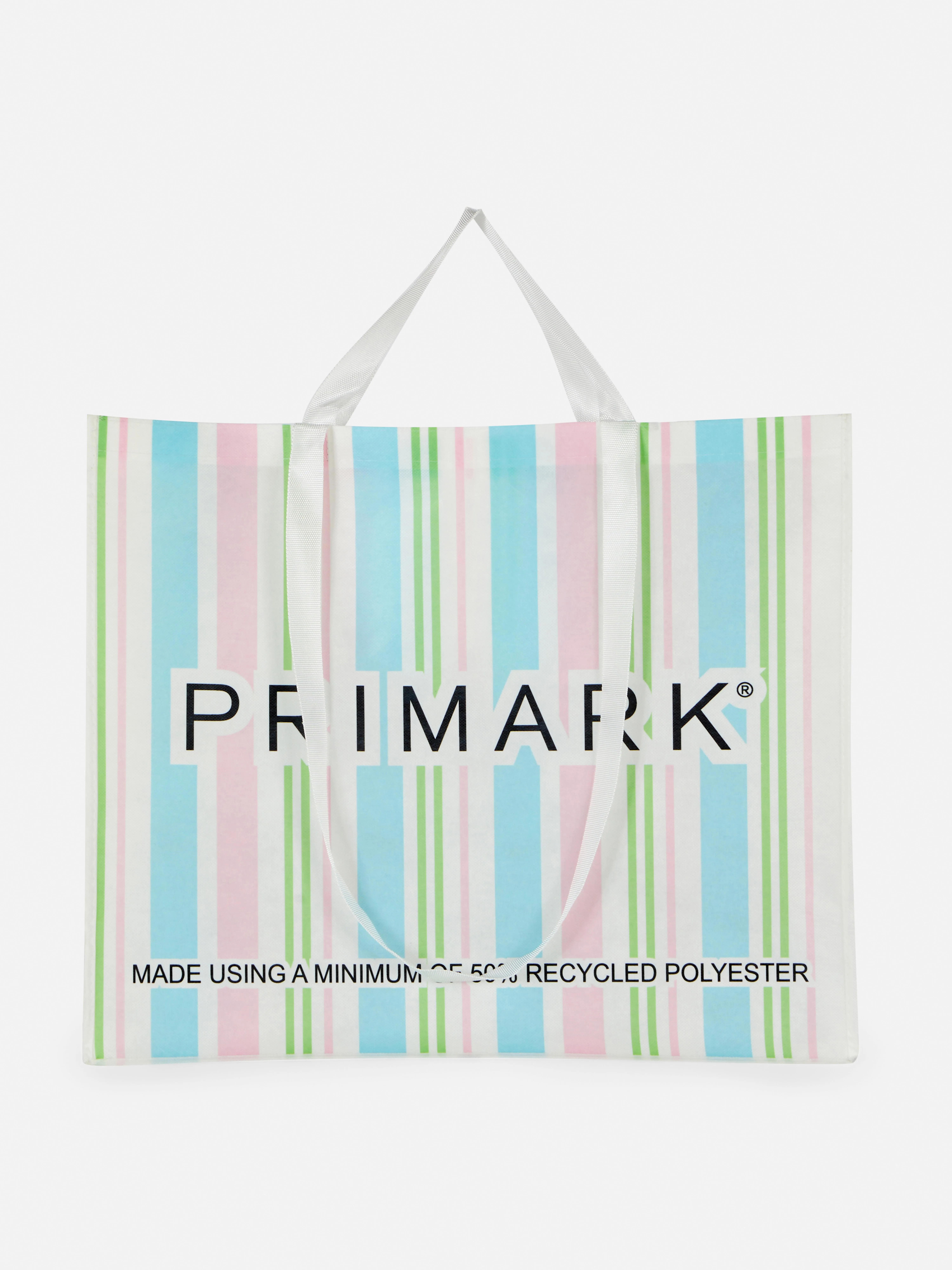 Bolso shopper XL con estampado a rayas