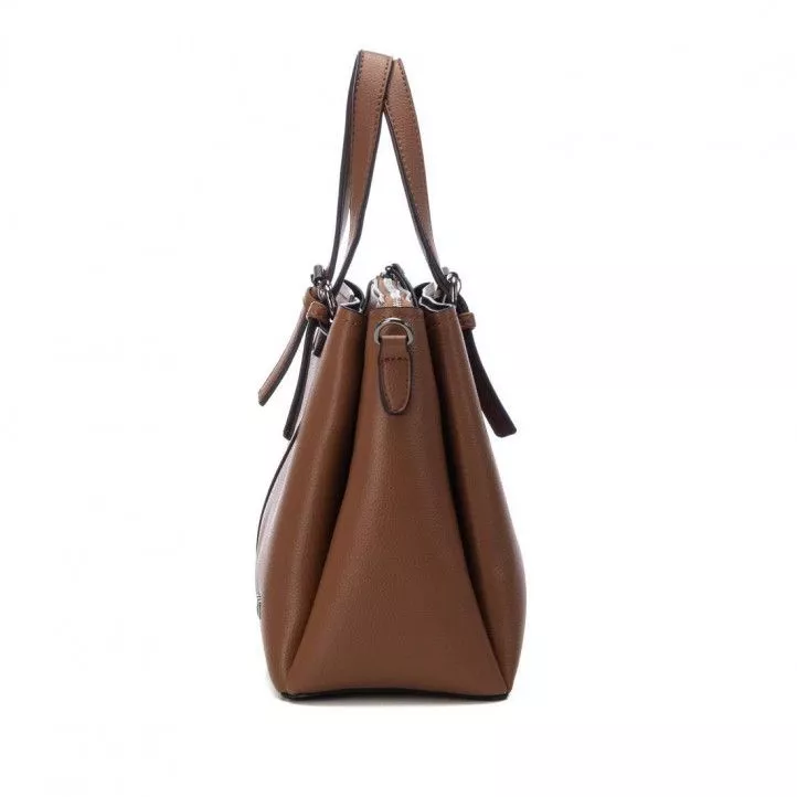 Bolso Xti 086636 con asas y tira regulable en marrón