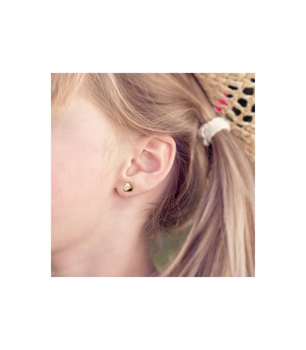 Boucles d'oreilles or jaune Carolina 18 Carats