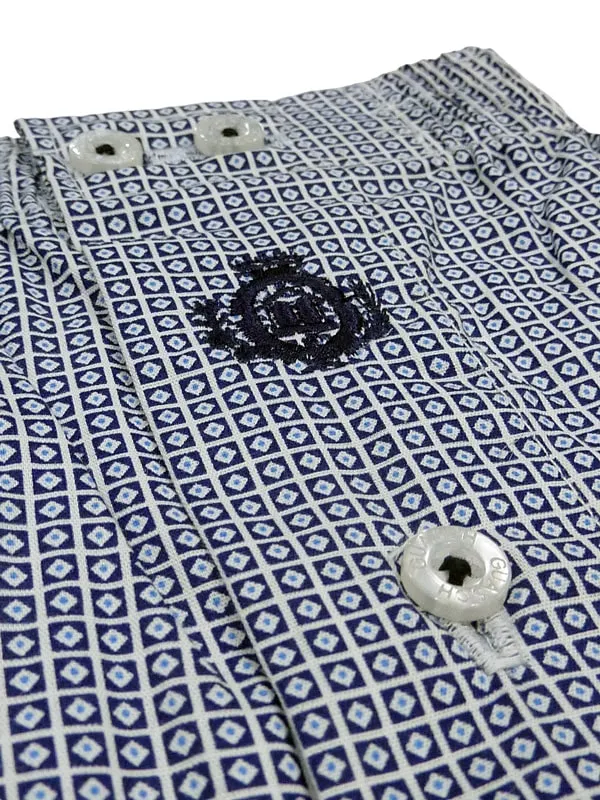 Boxer Guasch de tela con estampado geométrico