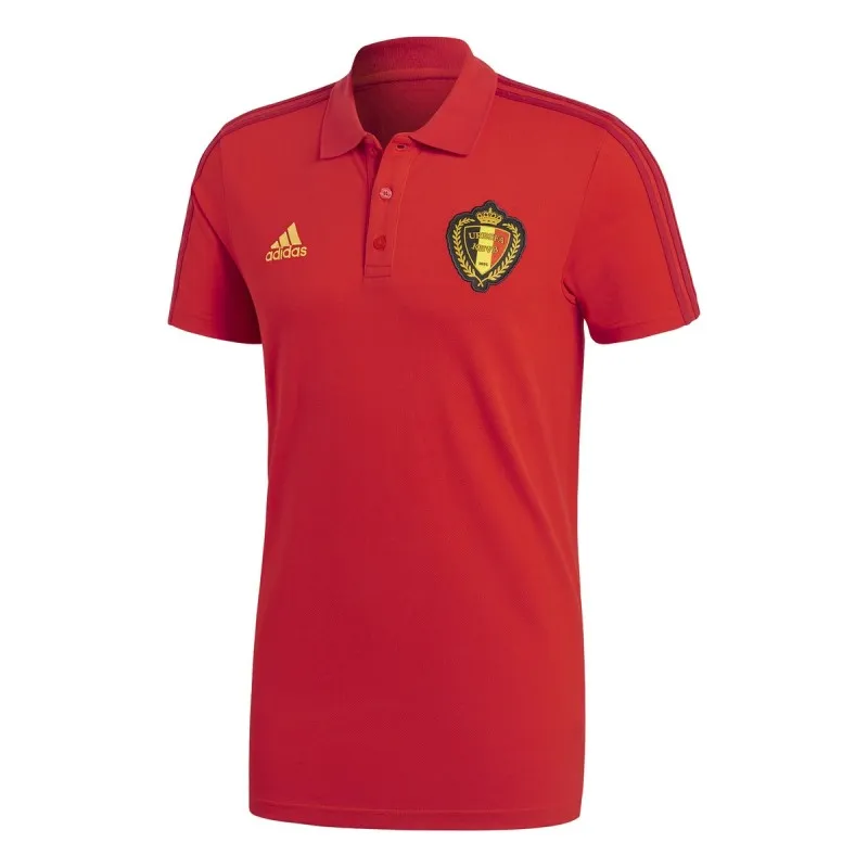 Bélgica polo 3S rojo 2018/19 Adidas
