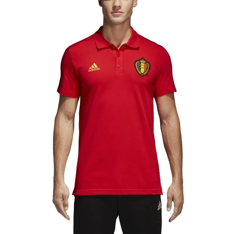 Bélgica polo 3S rojo 2018/19 Adidas