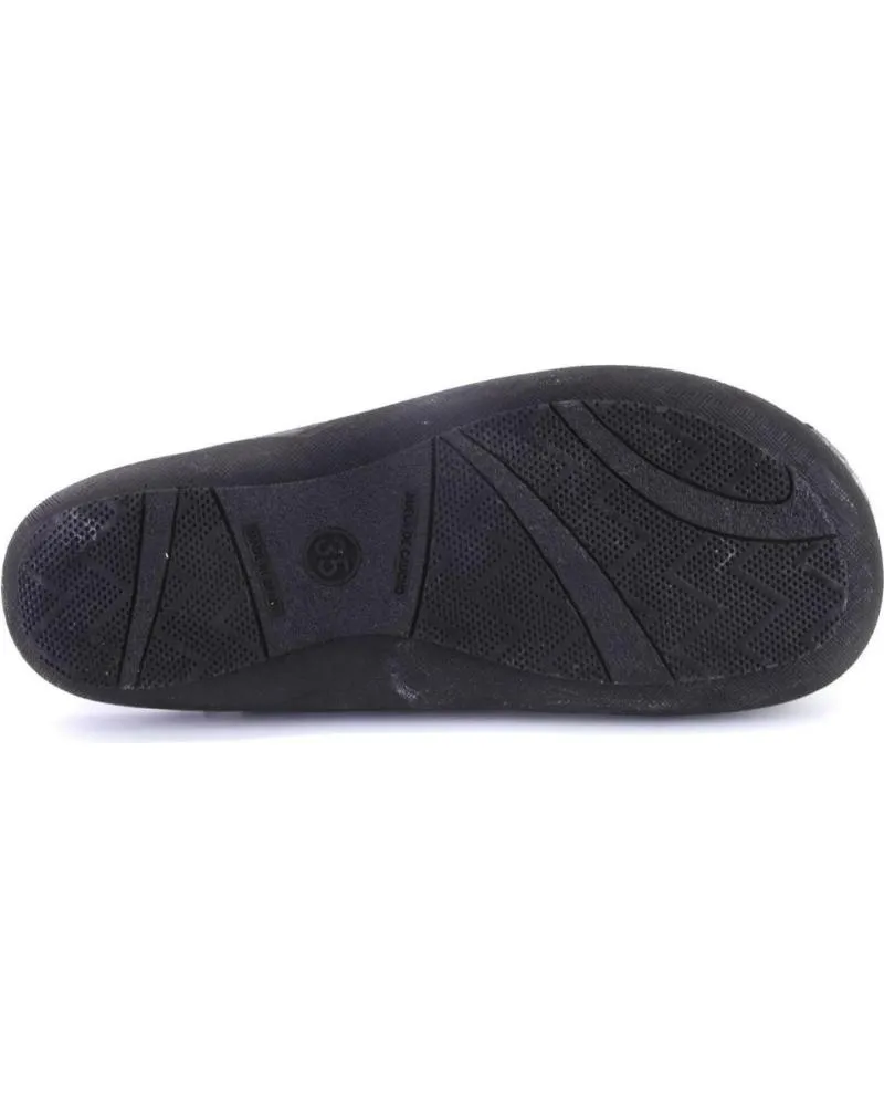 Calzado de casa   de Mujer CARMELO RODRIGUEZ 861 ZAPATILLAS DE CASA DE MUJER  NEGRO