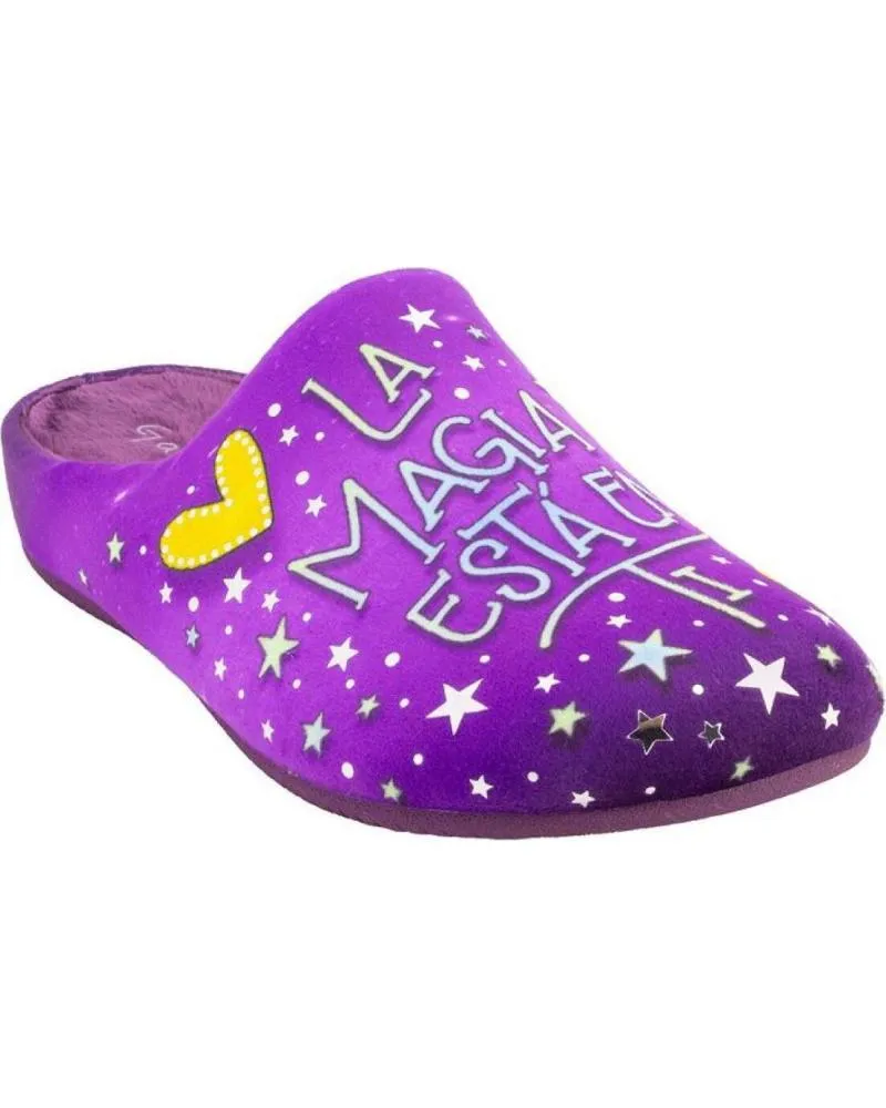 Calzado de casa GARZON  de Mujer 15345 246 ZAPATILLAS DE CASA DE MUJER  MORADO