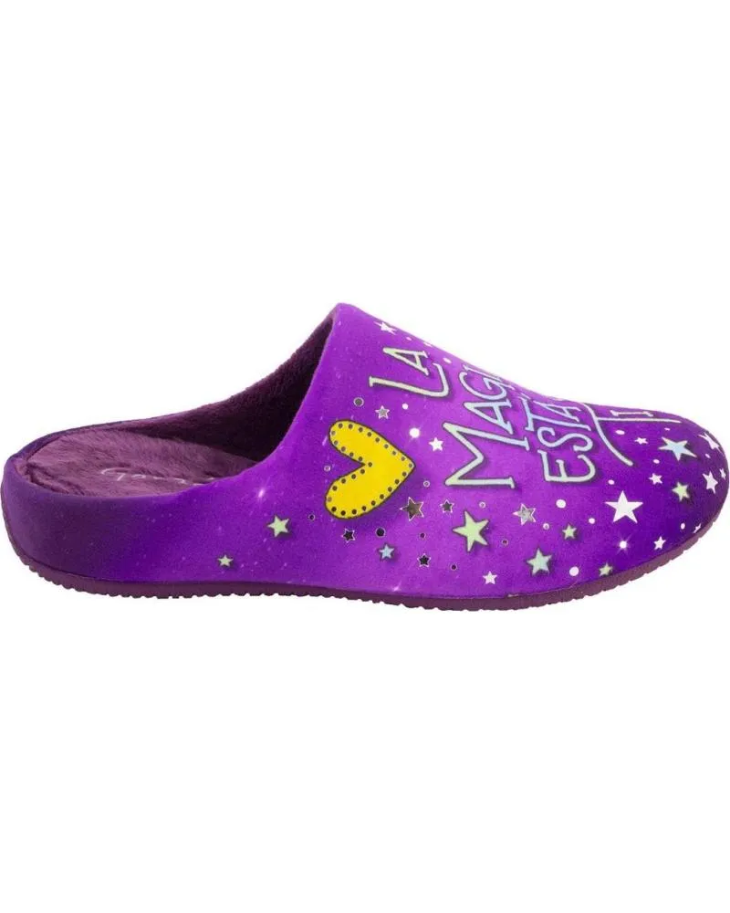Calzado de casa GARZON  de Mujer 15345 246 ZAPATILLAS DE CASA DE MUJER  MORADO