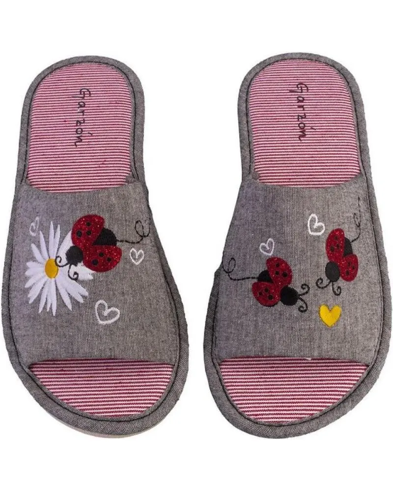 Calzado de casa GARZON  de Mujer P430 119 ZAPATILLAS DE CASA DE MUJER  NEGRO